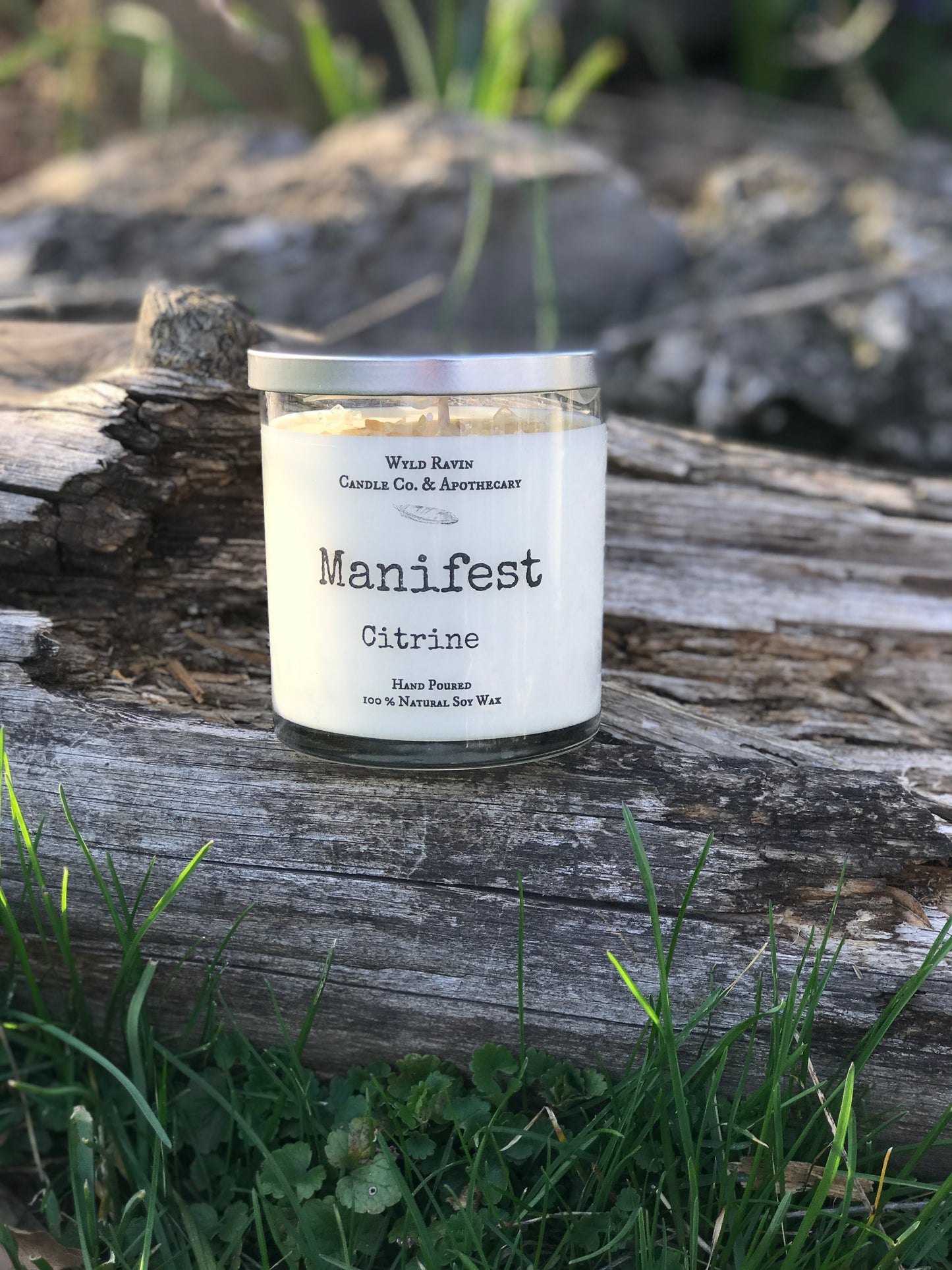 Manifest- Crystal Candle Collection