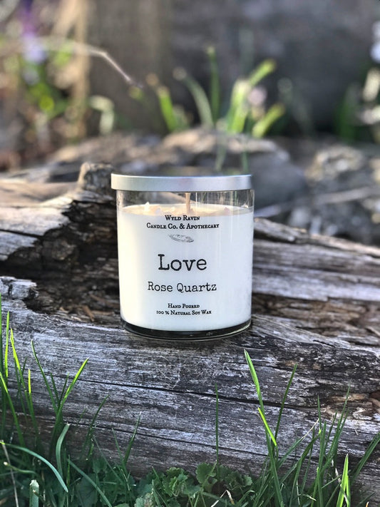Love- Crystal Candle Collection